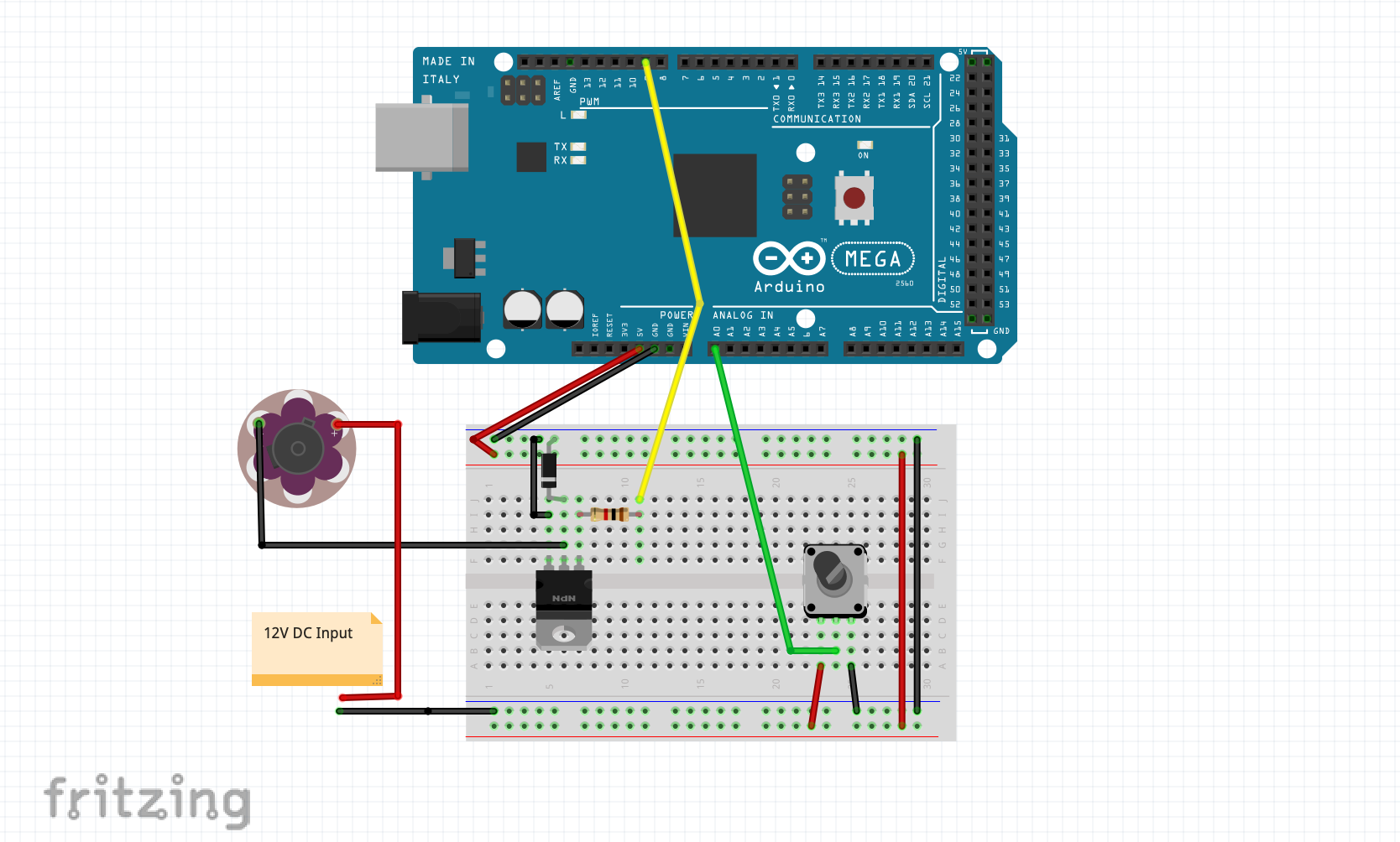 Lab: Using a Transistor to Control High Current Loads with an Arduino ...