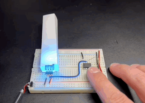 Week 1 – Capacitive Sensor Controlling LEDs – Brandon Roots